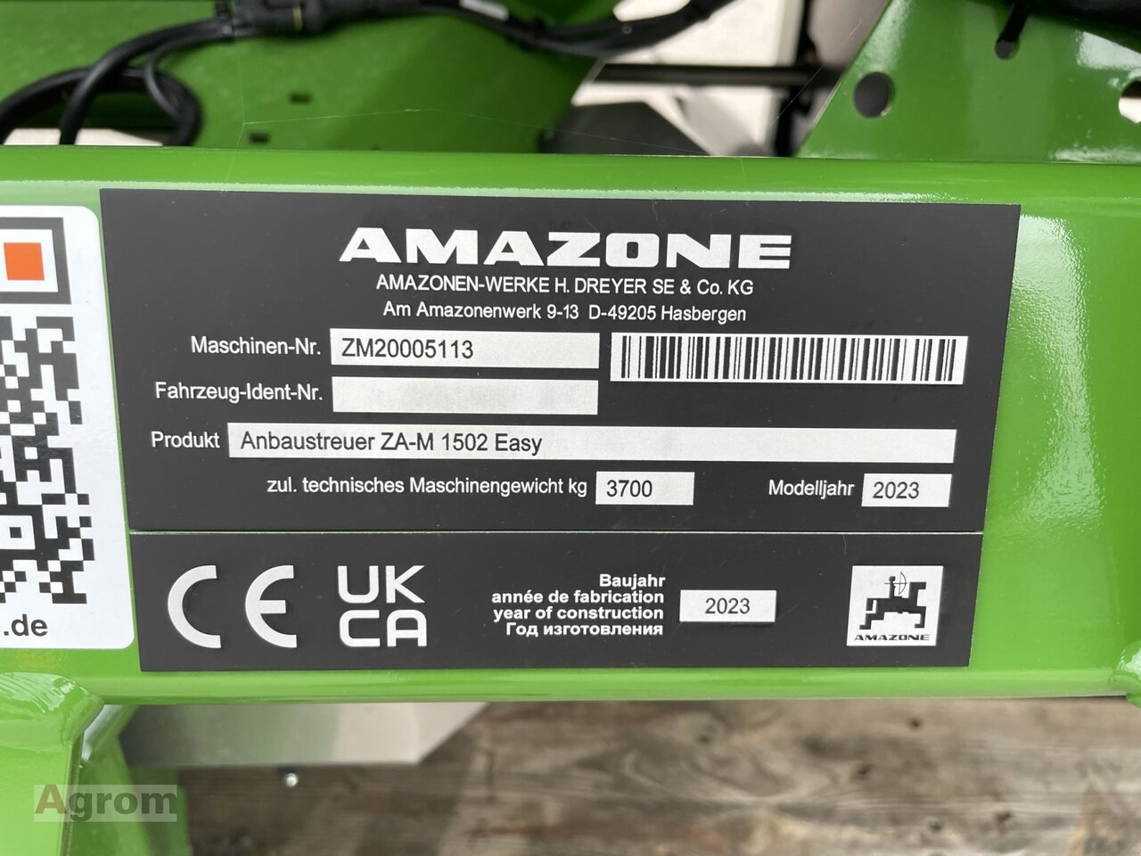 New Fertilizer spreader Amazone ZA-M 1502 Easy: picture 8