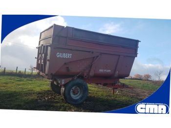 Farm tipping trailer/ dumper Gilibert 850 PROFI