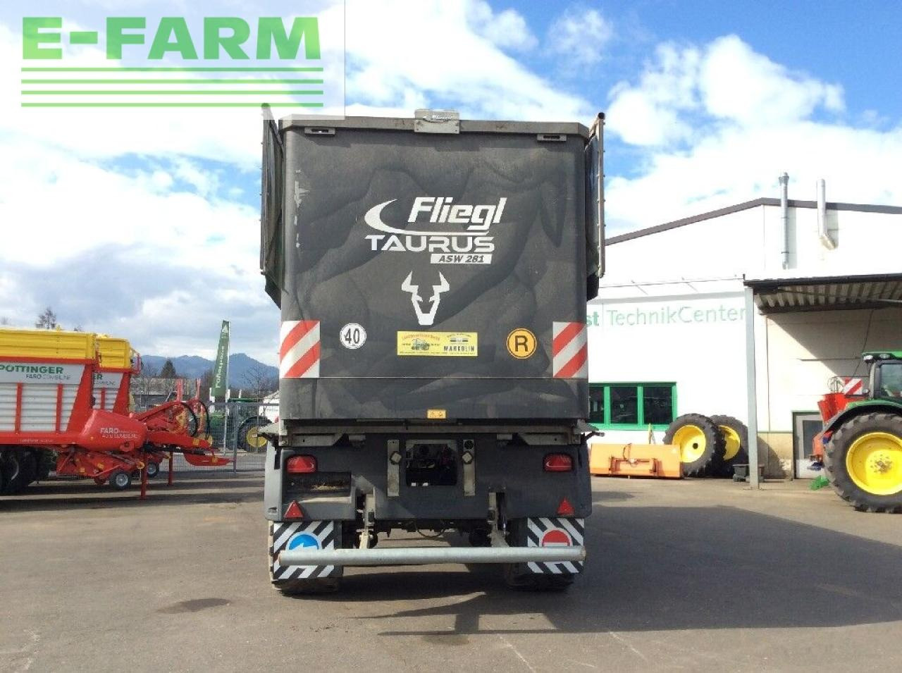 Farm tipping trailer/ Dumper Fliegl taurus asw 281: picture 4