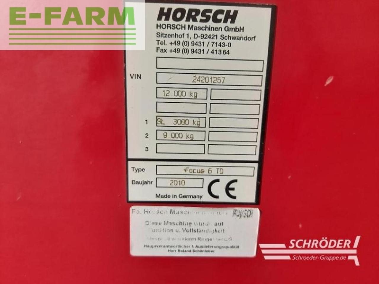 Seed drill Horsch focus 6 td: picture 9