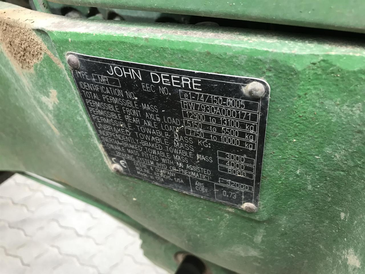 Farm tractor John Deere 7930: picture 6