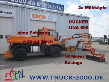 UNIMOG Dücker UNA600 Böschungsmäher 2 Mähköpfe-15 Meter - Mower