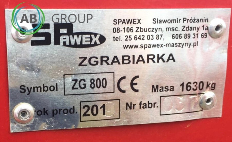 New Tedder/ Rake Spawex KREISELSCHWADER TAJFUN ZG-800 / ROTORY RAKE: picture 6