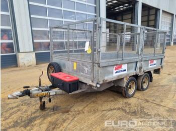 New Bucket Bateson 2.6 Ton Twin Axle Dropside Tipping Trailer, Mesh Sides: picture 1