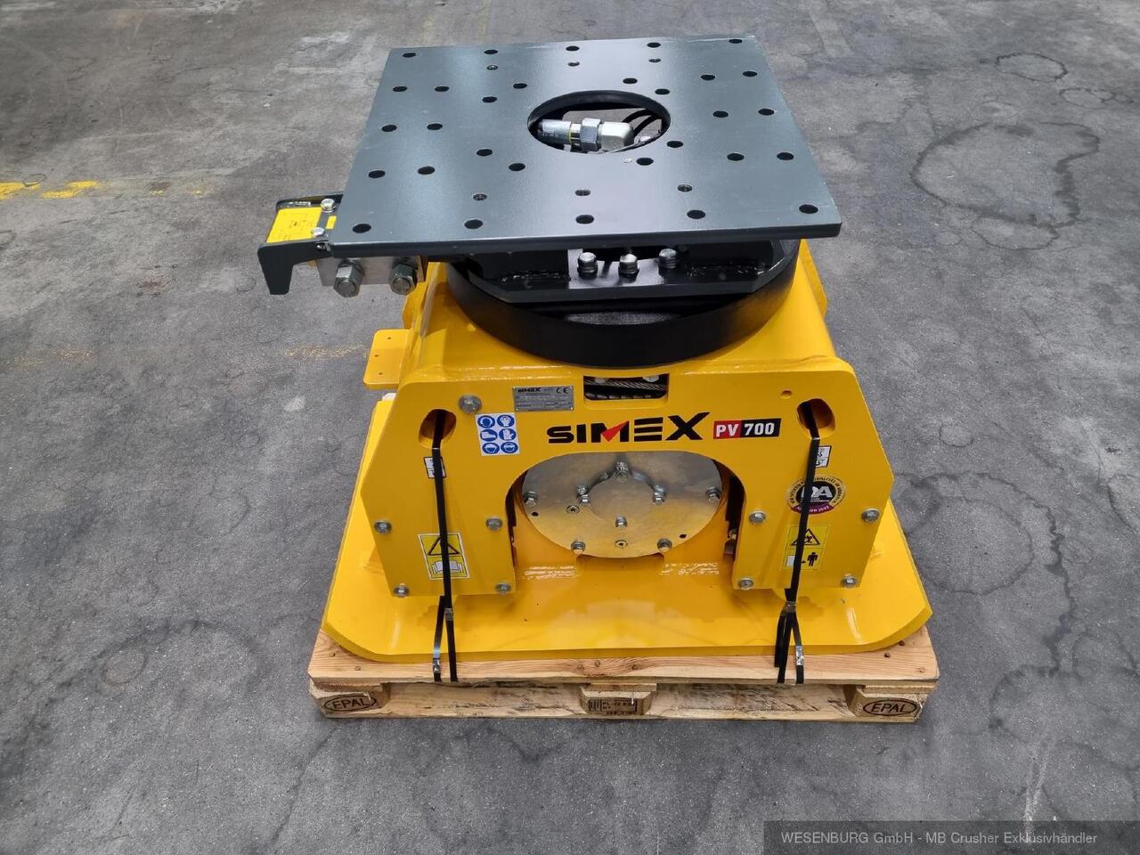 New Attachment, Plate compactor for Excavator Simex Anbauverdichter PV700 inkl. Drehwerk Anbauklasse 12 - 25 t: picture 7