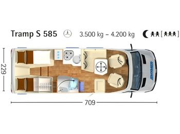 New Campervan HYMER / ERIBA / HYMERCAR TRAMP S 585*FREISTAAT EDITION*JETZT BEI UNS*: picture 1