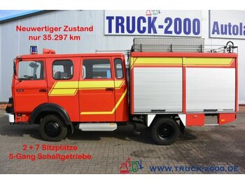 Closed box van Magirus Deutz 75E16 A Mannschaft- Feuerwehr Löschpumpe Top