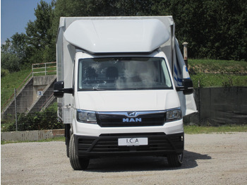 MAN TGE 3.5T, 1+2 L4 4490mm, 177KM, Pritsche und Plane 5100mm - Commercial vehicle: picture 3