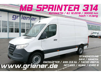 Panel van Mercedes-Benz SPRINTER 314 KASTEN HOCH+KAMERA+KLIMA+MBUX+9GTR