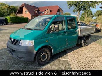 Open body delivery van, Crew cab van Volkswagen T5 Transporter Pritsche Pritsche Doppelkabine: picture 1
