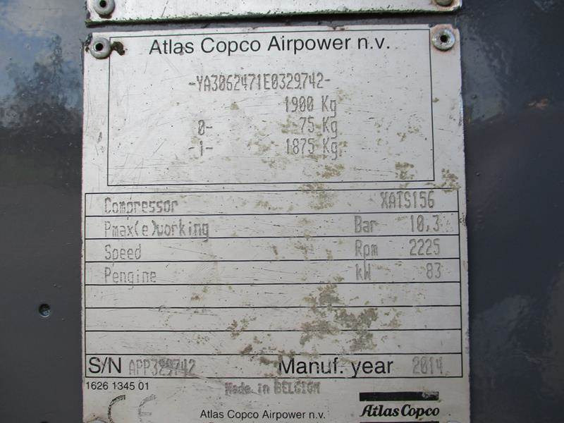 Air compressor Atlas-Copco XATS 156 DD - N: picture 16