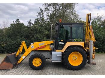 Backhoe loader Fermec MF 750 laad graaf