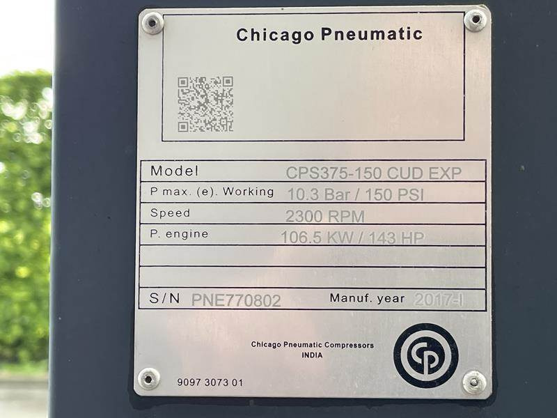 Air compressor Chicago Pneumatic CPS 375 - 150: picture 9