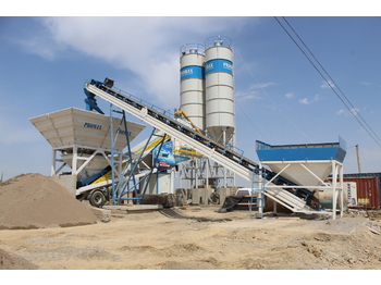 PROMAX Mobile Concrete Batching Plant M100-TWN(100M3/H) - Concrete plant