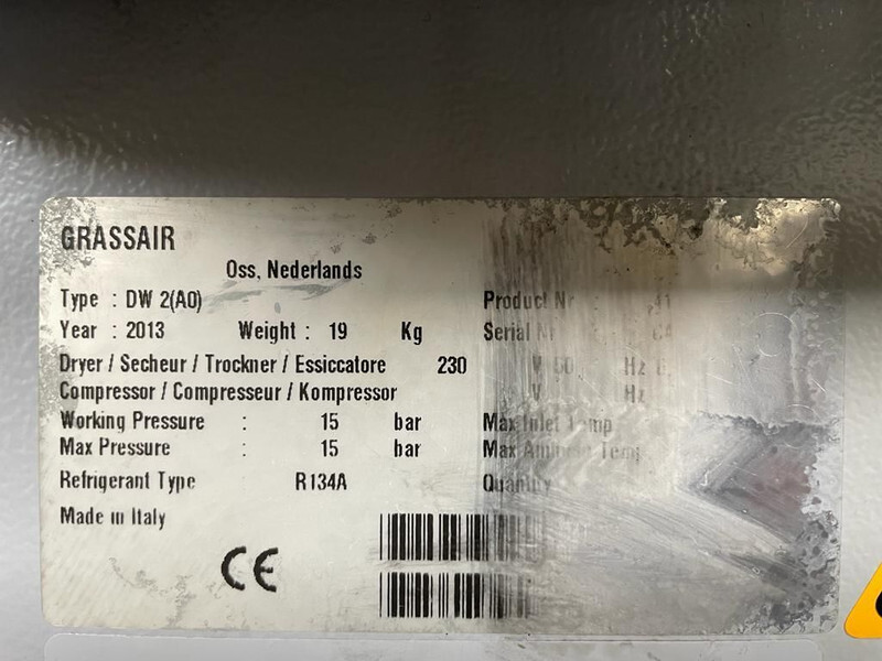 Air compressor Grassair DW2 Luchtdroger 350 L / min 15 Bar Air Dryer: picture 4