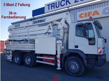 Concrete pump truck Iveco 380 E 38 6x4 36m Betonpumpe 5 Mast 125mm Rohre: picture 1