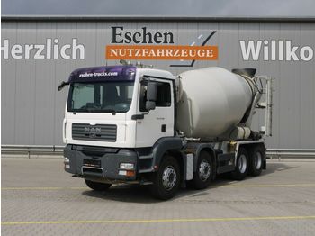 Concrete mixer truck MAN TGA 32.360 8x4 BB, 9 m³ Stetter, Klima: picture 1