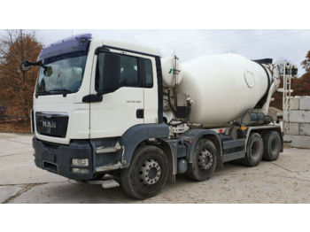 Concrete mixer truck MAN TGS 35.400 Betonmischer 9 cbm Stetter, Euro 5: picture 1