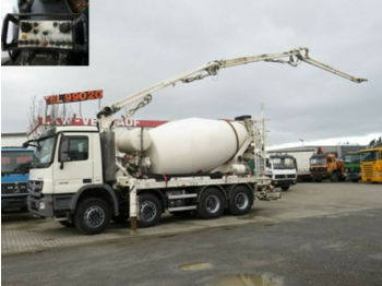 Concrete mixer truck Mercedes-Benz  Actros 3236 B 8x4 Pumi  21m 1844h Deutsch: picture 1
