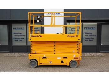 Scissor lift Haulotte COMPACT 14 Low Hours, Electric, 13.8 m Working Hei