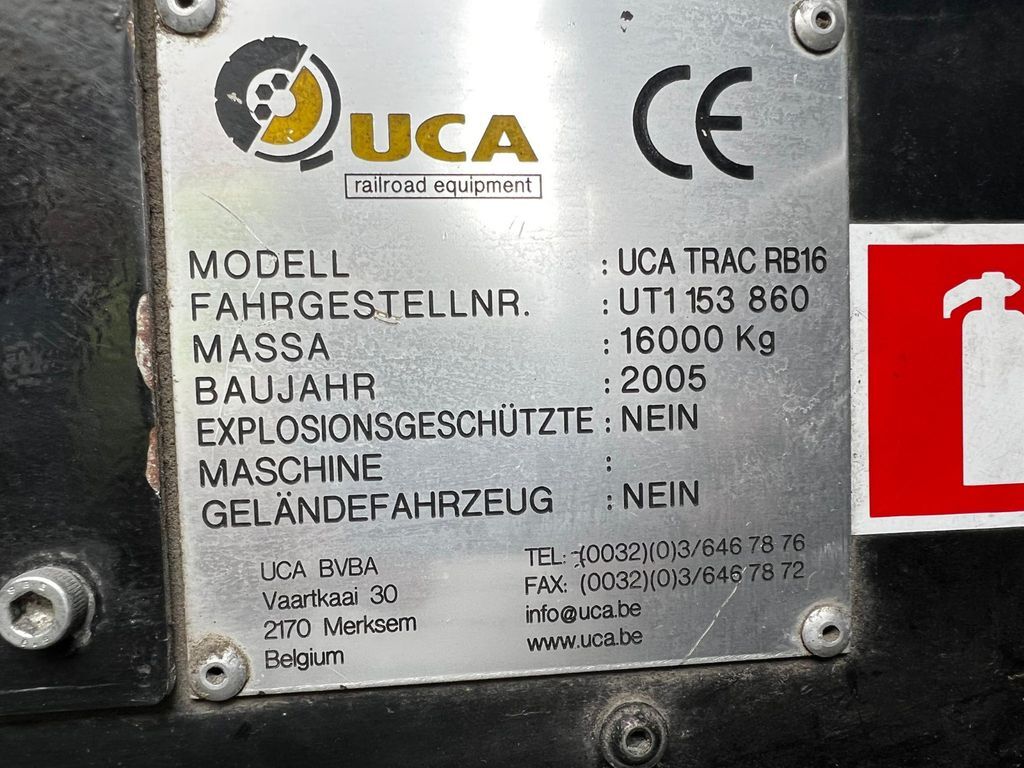 Construction machinery UCA Trac RB16,JCB Zweiwegfahrzeug, rail+road: picture 8