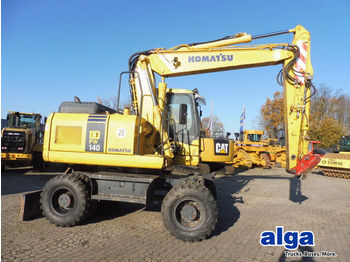 Wheel excavator Komatsu PW 140-7, Planierschild, Greifersteuerung
