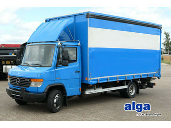 Curtain side van Mercedes-Benz 816 D, Schiebeplane, BÄR LBW, 5.030mm lang, Luft