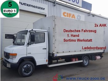 Curtain side van Mercedes-Benz Vario 816 Sortimo Werkstatt Kfz LBW 2 x AHK 1.Hd