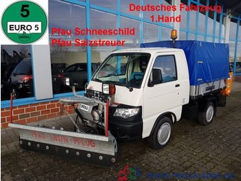 Curtain side van Piaggio Pfau S 90 Allrad Winterdienst Pflug+Salzstreuer