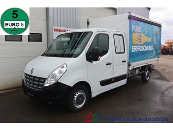 Curtain side van Renault Master 2.3 DCI 7 Sitzer Doka Getränkeaufbau 1.Hd