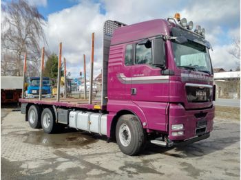 MAN 26.540 Kurzholz 6x4 Ohne Kran 8xExte Alurungen  - Forestry trailer