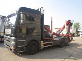 MAN TGA 26.430 6x2 Holztransporter, Epsilon E90Z81 ,Euro4 - Forestry trailer