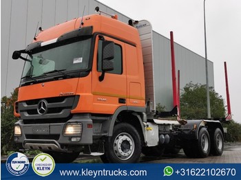 Mercedes-Benz ACTROS 3346 6x4 full steel eps - Forestry trailer