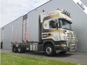 Scania R580 V8 6X4 MANUAL TOPLINE EURO 3  - Forestry trailer