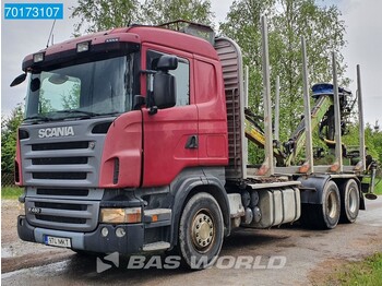 Timber transport Scania R480 6X4 Loglift Crane Kran / Tree Transport Euro 4
