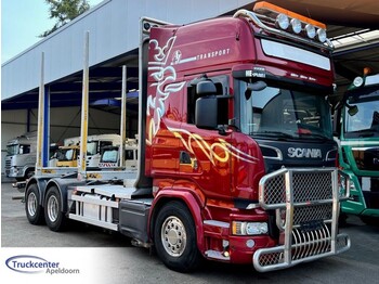 Scania R730 V8 Euro 6, 6x4, Retarder, Topline, Craneframe, Bullbar, Truckcenter Apeldoorn - timber transport
