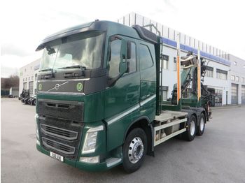 Forestry trailer, Crane truck Volvo FH 460 6x4 Holztransporter: picture 1