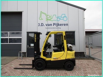 4-wheel front forklift HYSTER H2.5FT LPG triplex 4.9m freelift + 3x hydrauliek!