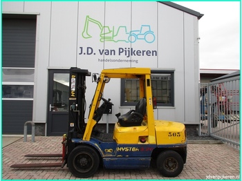 4-wheel front forklift HYSTER H3.20XML 3.2t Perkins diesel triplex + 4x hydrauliek!
