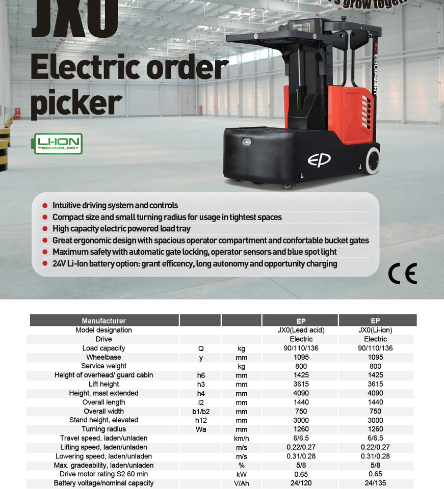 Order picker EP JX0-30