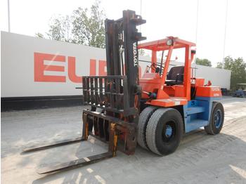 Forklift Toyota 8 Ton Diesel Forklift c/w 2 Stage Free Lift Mast, Forks: picture 1
