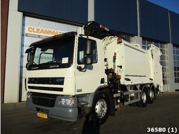 Refuse truck DAF FAN 75 CF 250 Euro 5 Hiab 21 ton/meter laadkraan: picture 1