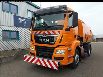 Road sweeper MAN TGS 18.420 4X2 BL Bucher OF 8000 TWIN beidseitig: picture 1