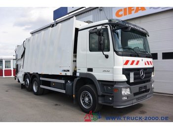Refuse truck for transportation of garbage Mercedes-Benz Actros 2532 Faum Variopress Zoeller Schüttung: picture 1