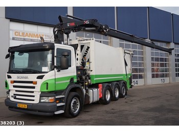 Refuse truck Scania P 280 8x4 Euro 5 EEV Hiab 21 ton/meter laadkraan: picture 1