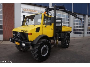 Municipal/ Special vehicle Unimog U 1700 L 4x4 Hiab 6 ton/meter laadkraan: picture 1