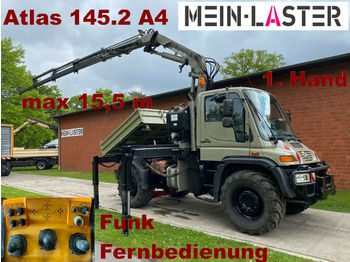 Municipal/ Special vehicle, Tipper Unimog U 400 Seilwinde Atlas 145.2 A4 15.5 m Funk FB: picture 1
