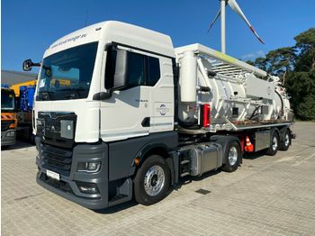 Vacuum truck MAN TGX 18.470 mit Schrader S/D ADR Auflieger
