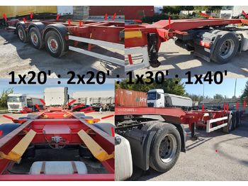 Container transporter/ Swap body semi-trailer 2X RAVENS TRAILER CONTENAIRE 1X20'2x20'1x30'1x40': picture 1