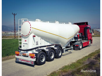 New Silo semi-trailer for transportation of silos ALAMEN Any size brand new cement bulker, dry-bulk silo: picture 1